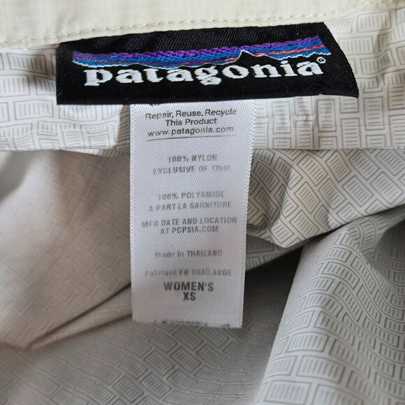 Patagonia Torrentshell Trench Coat Rain Jacket Style 27196 Womens XL Ivory White - Picture 15 of 16